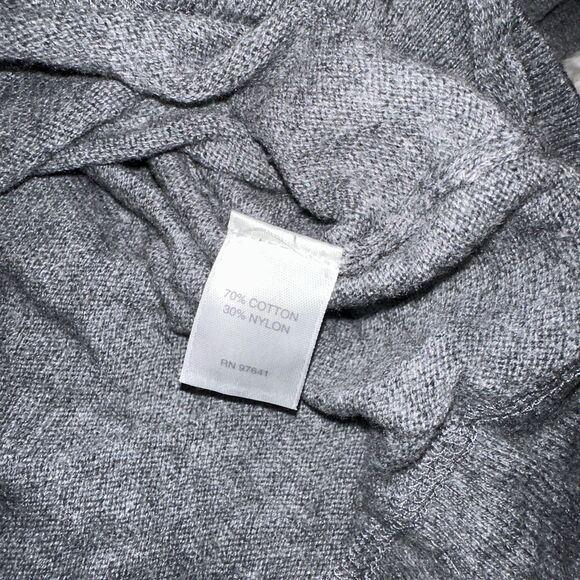 Pure Jill Women Gray Long Sleeves Pullover Sweater Size Medium - Picture 8 of 9